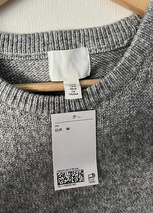 Сукня-светр h&m сірого кольору 4