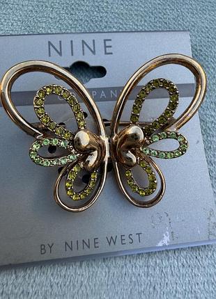 Нова брендова брошка «метелик» nine & co. by nine west (сша)