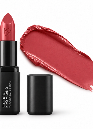 Кремова помада kiko milano club k the original lipstick - 104 all the rizz rosewood — відтінок рожевого дерева (000302-104)