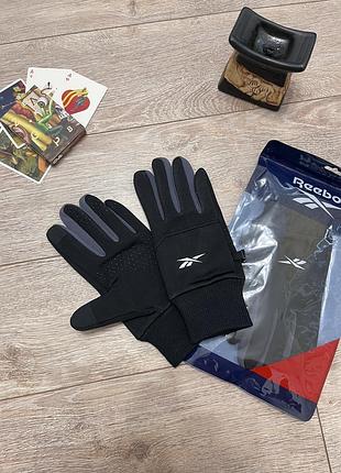 Перчатки reebok‼️ зимние перчатки мужксие ребок / перчатки для спорта