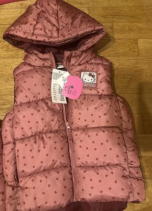 Жилетка для дівчинки 👧 116см та 128 см hello kitty