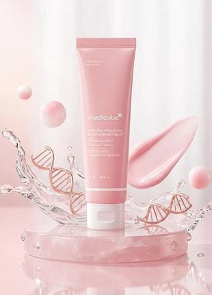 Увлажняющий крем с полинуклеотидами medicube pdrn pink hyaluronic moisturizing cream