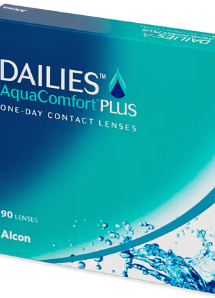 Контактные линзы alcon dailies aquacomfort plus (90шт) срок до 03/2027