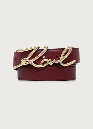 Urbanshop com ua karl lagerfeldремінь жіночий шкіряний k/signature червоний a1w33205 розміри запитуйте