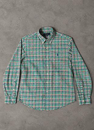 Картата сорочка polo ralph lauren (slim fit / бавовна)