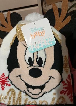 Великий вибір шапочок для діточок disney baby міккі маус з ріжками та помпоном