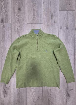 Чоловічий светр з вовни(на блискавці 1/4 zip) paul&shark