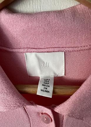 Поло жіноче h&m рожеве 3