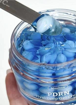Інноваційний легкий зволожуючий гель-крем medipeel mooltox pdrn hyal drop gel cream