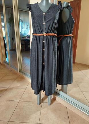 Шикарное с пояском платье 👗 рубашка прошва