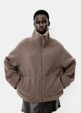 Светр жіночий h&m на застібці, коричневий
