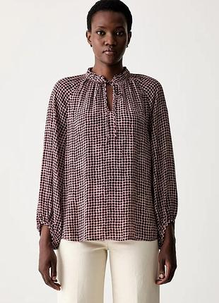 Urbanshop com ua marc o'poloблузка женская вискозная бордо в точку 500014726 размеры запитуйте