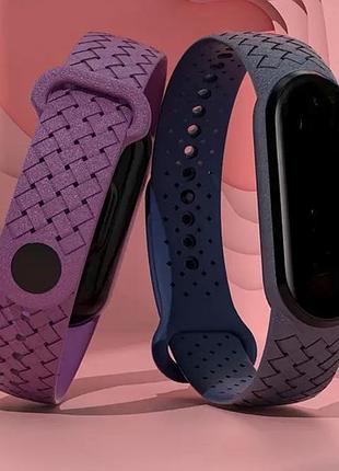Для xiaomi mi band 5/6, дихаючі плетені ремені з розкладним застібом, зручні