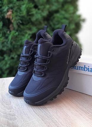 Мужские качественные и стильные кроссовки columbia gore-tex черные❄️