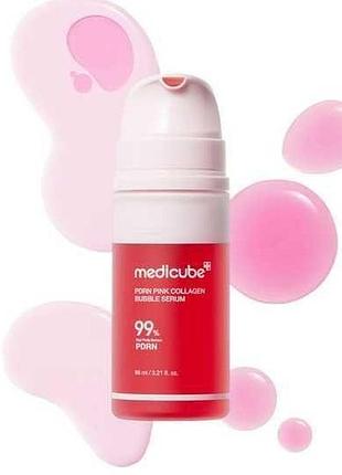 Пухирцева сироватка з pdrn та колагеном medicube pdrn pink collagen bubble serum