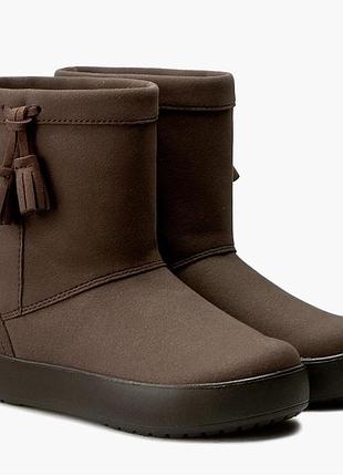 Чоботи дитячі crocs lodgepoint boot k коричневі
