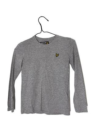 Серый детский лонгслив кофта lyle scott