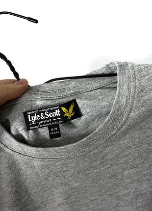 Серый детский лонгслив кофта lyle scott 2