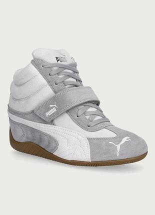 Urbanshop com ua pumaspeedcat wedge кросівки жіночі замшеві сірі на танкетці 407878 розміри запитуйте