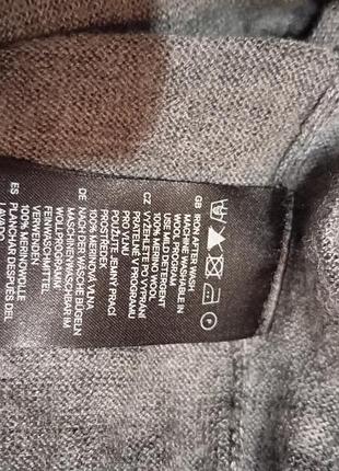 Вовняний пуловер h&m 7