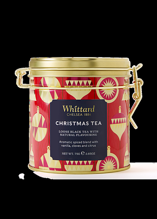 Whittard різдвяний чорний чай christmas tea cliptop tin