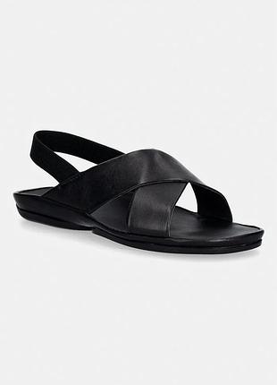 Urbanshop com ua camper босоножки на плоском каблуке женские кожаные right isla черные k201926-005 размеры запитуйте