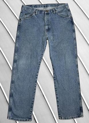 Джинсы wrangler w36 l30 eu 5269 36 ua 52 прямые джинсы джинсы трубы straight legular fit деним джинсовые брюки классические