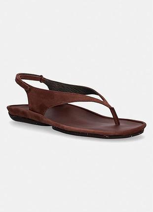 Urbanshop com ua camper босоножки на плоском каблуке женские кожаные right isla коричневые k201871-001 размеры запиту