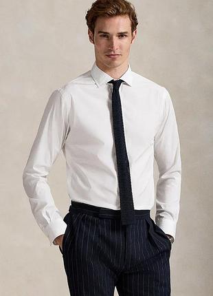 Urbanshop com ua polo ralph laurenбавовняна сорочка polo ralph lauren колір білий regular з італійським коміром 712929278 розміри