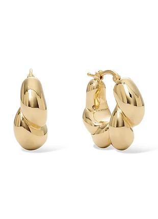 Urbanshop com ua berriesсережки жіночі позолочені срібні row earrings ke0101fg розміри запитуйте