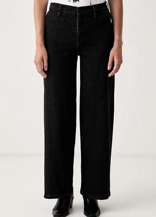 Urbanshop com ua dknyджинсы wide leg женские черные dj5g4072 размеры запитуйте