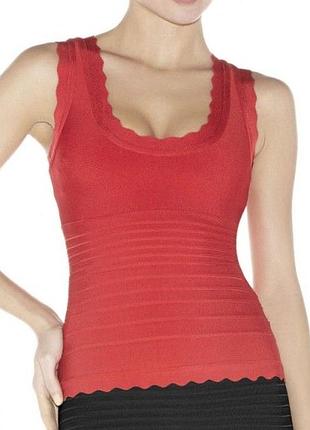 Herve leger червоний топ