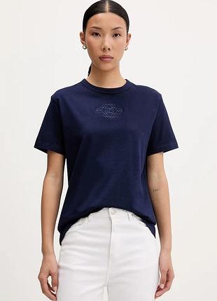 Urbanshop com ua hugoфутболка женская хлопковая damacia_8 темно-синяя 50573353 размеры запитуйте