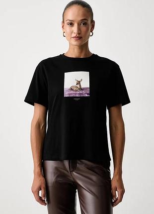 Urbanshop com ua twinsetфутболка женская хлопковая черная 262tf2090 размеры запитуйте