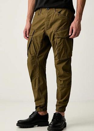 Urbanshop com ua g-starштани чоловічі бавовняні cargo 3d regular tapered cuffed зелені high waist d24735-d929 розміри запитуйте