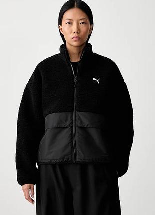 Urbanshop com ua pumaкоротка куртка жіноча sherpa чорна 694567 розміри запитуйте