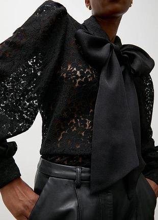 Urbanshop com ua answear.labсорочка жіноча мереживна чорна однотонна розміри запитуйте