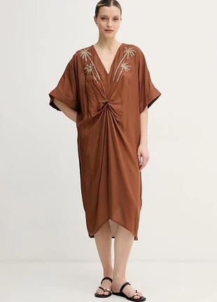 Urbanshop com ua lola casademuntлетнее платье вискозное коричневое ls2616010 размеры запитуйте