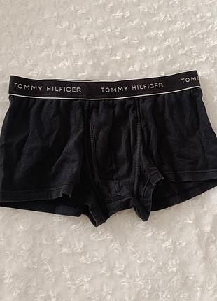 Черные боксерки базовые трусы мужские коттоновые Tommy hilfiger m м 10 38 46