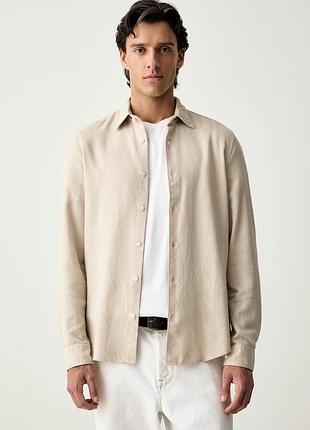 Urbanshop com ua marc o'poloсорочка чоловіча з бавовною бежева клітинка 5000011924 розміри запитуйте
