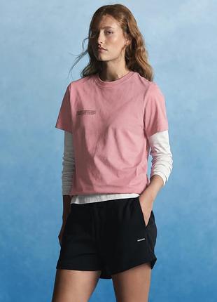 Pangaia t-shirt in sakura-pink color
