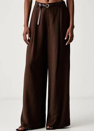 Urbanshop com ua haveoneштани straight жіночі з віскозою коричневі high waist pia-q551 розміри запитуйте