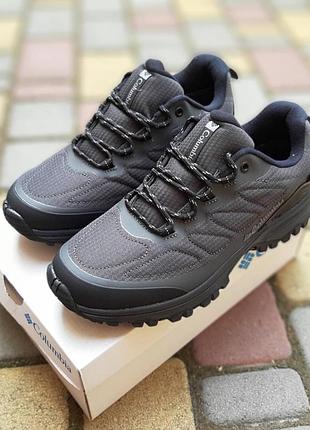 Мужские качественные и стильные кроссовки columbia gore-tex серые❄️