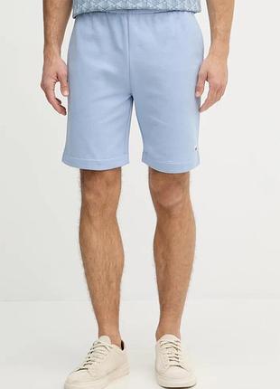 Urbanshop com ua lacosteтрикотажные шорты мужские с хлопком голубые regular waist gh9627 размеры запитуйте
