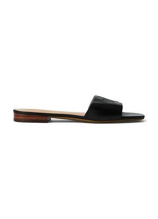 Urbanshop com ua lauren ralph laurenшкіряні шльопанці lauren ralph lauren everley sld жіночі колір чорний 802959142001 розміри