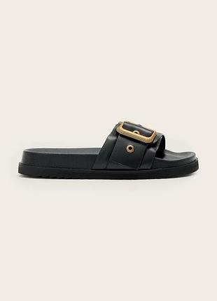 Urbanshop com ua allsaintsшкіряні шльопанці allsaints ellie western sandals колір чорний w038fe розміри запитуйте