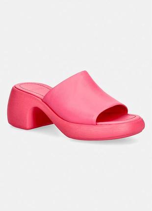 Urbanshop com ua camperшльопанці на каблуку жіночі шкіряні thelma sandal рожеві k201722-006 розміри запитуйте