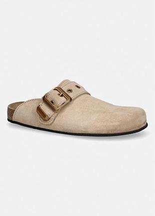 Urbanshop com ua allsaintsшльопанці з відкритою п'ятою жіночі шкіряні staffa mule бежеві w048fe розміри запитуйте