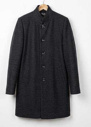 Чоловіче пальто мужское шерстяное вовняне шерсть вовна серое сіре dukat mens wear демісезон демисезон купить размер с м купити розмір s m 46