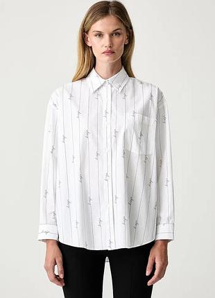 Urbanshop com ua hugo blueсорочка женская хлопковая elisana_b белая полоски 50569370 размеры запитуйте